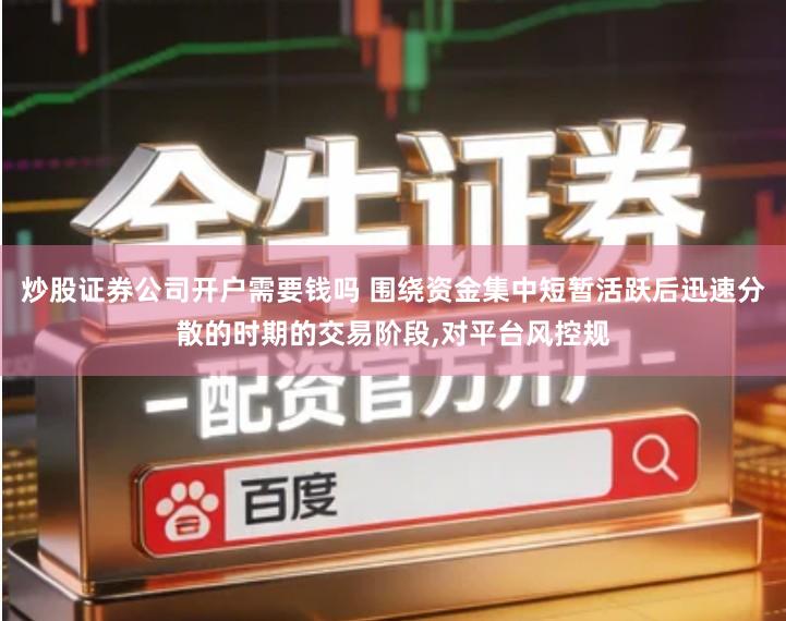 炒股证券公司开户需要钱吗 围绕资金集中短暂活跃后迅速分散的时期的交易阶段,对平台风控规